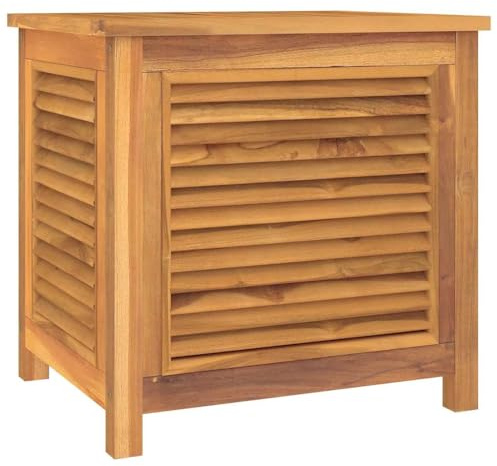 vidaXL Gartenbox mit Beutel 60x50x58 cm Massivholz Teak