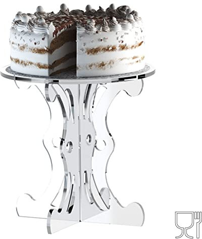 DesignPlex Alzate multiuso in plexiglass trasparente. Misure totali: L 20 x P 20 x H 20 cm