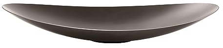 blomus Schale -ONDEA- | Schüssel aus Edelstahl | Farbe Burned Metal | Größe M 35Lx42Bx7H cm | Obstschale mit schön geschwungener Silhouette