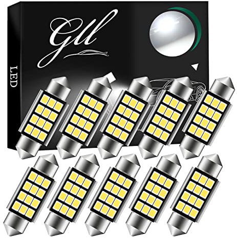 GLL 39MM Soffitte Auto-Innenbeleuchtung 2835 12 SMD 260LM 6500K 12V Innenbeleuchtung für Lichtkuppeln Kofferraumbeleuchtung Kennzeichenbeleuchtung
