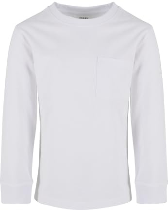 Urban Classics - Heavy Oversized Pocket Långärmad skjorta för barn - Kids 146/152 - Vit