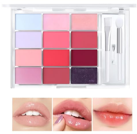 Lucidalabbra per il trucco, lucidalabbra da donna | Palette di rossetto idratante nutriente | di colori di lucidalabbra tinto morbido, rossetto per le donne e fi