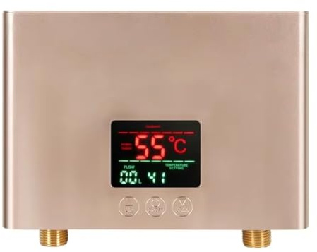 Rtauhife Chauffe-Eau Instantané 220 V 5 500 W Chauffage Électrique Mural pour Salle de Bain, Douche à Eau Chaude et Chauffage de Cuisine à Domicile