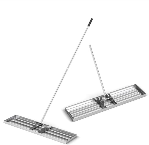 SOARS Rasen Rakel, Rasen Nivellierrechen mit 170 cm ergonomischem Stiel, Rasenrechen aus hochwertigem Metall, ideal für die Rasenpflege (106 cm x 25 cm)
