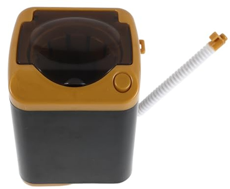 minkissy Kleiner Make Up Reiniger mit Sanfter Reinigung Schwarz aus ABS Automatische Wimpernwaschmaschine und Zeitsparender Bedienung für Präzise Wimpernpflege zu Hause