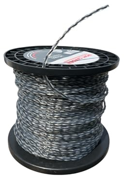 Todo Cultivo Hilo desbrozadora de Nylon Trenzado bicomponente Profesional 4.00mm x 50 Metros. A.Cyclone helicoidal