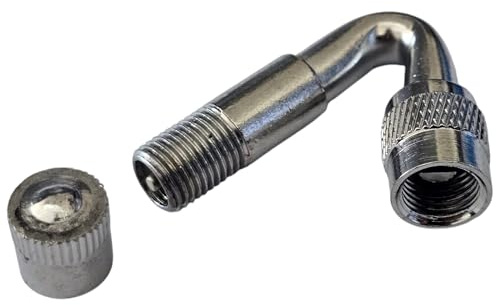 cyclingcolors 1x extensión Codo válvula Schrader Coche Moto Bicicleta Scooter inflador ángulo 135 Grados