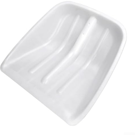 Gdfnmogo Pala da neve leggera in plastica ispessita, impugnatura liscia e sicura, prestazioni durature per la rimozione di neve e ghiaccio, adatta per uso invernale all'aperto (-bianco)