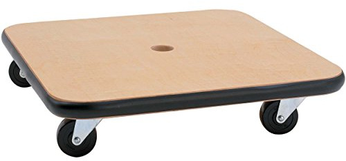 Champion Sports 16 Wood Scooter – Wooden Base with Full Bumper and Non-Marring Swivel Casters for Active Play & PE Class