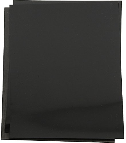 Schrumpffolien, Blech 20x30 cm, matt, schwarz, 10 Blatt