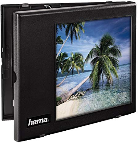 Hama Telescreen Vidéotransfer (réalisation et numérisation faciles de formats vidéo anciens, avec miroir de renvoi, écran 20 x 20 cm) Noir