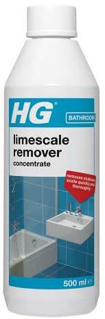 HG Limescale Remover Concentrate, Sink, Tap, Glass & Toilet Cleaner, Bathroom Descaler, Anti Limescale Spray – 500ml