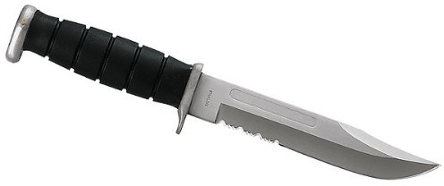 Herbertz Gürtelmesser, Bowie-Klinge, AISI 420, Kraton-Griff