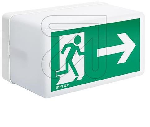 ESYLUX LED-Notleuchte SLB 3 H, 21 m, IP54, weiß, 4064519