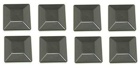 JSP Manufacturing Plastic New Fence Post Black Caps 4X4 (3 5/8) Pressure Treated Wood Made in USA MULITPACK Wholesale Bulk (8)