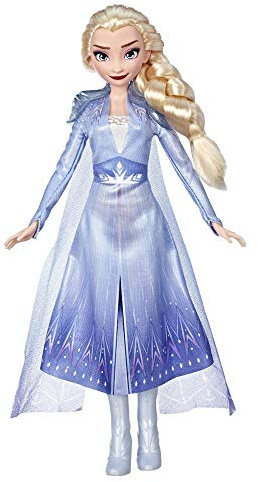 Disney Die Eiskönigin ELSA Puppe mit langem blondem Haar und blauem Outfit zu Disney Die Eiskönigin 2, Spielzeug für Kinder ab 3 Jahren
