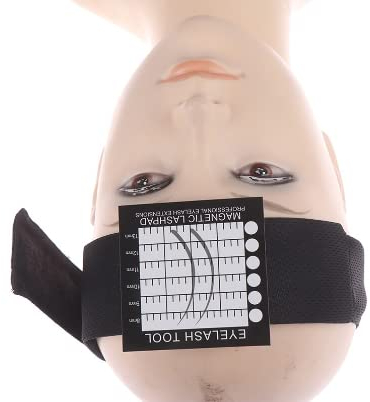 Stirnband mit magnetischem Wimpernpad für Wimpernverlängerung, Wimpernhalter Pads, Kopfband für Wimpernapplikation, Stirntablett, magnetische Palette, Wimpernauflage, Stirnband zur Wimpernapplikation