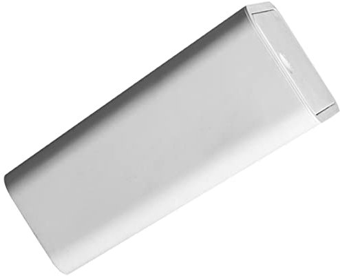 Homoyoyo Poubelle à Poussoir Carrée Avec Couvercle Compacte Et Pratique Plastique Robuste Pour Cuisine Salle De Bain Bureau Capacité Moyenne Blanc