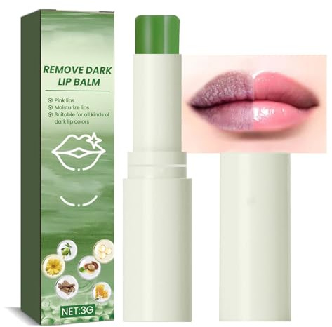 MEITREND Lip Lightening For Dark Lips, Lip Balm Lips Pink Bleaching Cream Balm,Moisturizing Lip Balm Whitening & Brightening, Remove Dark Lips 3G (A)