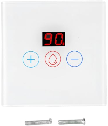 Water Heater Touch Switch, Smart for IMMERSION Heater Timer Switch, 20A WIFI Wireless Remote Control Smart Water Heater Timer Switch- White