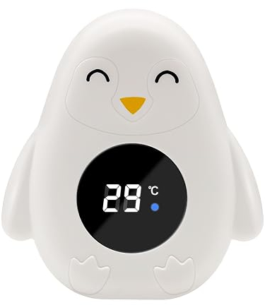 Badethermometer Baby, Digitales Wasserthermometer, Thermometer Baby, mit LED-Warnleuchte Temperaturwarnfunktion, geeignet für Kleinkinder Badewannen Pools