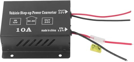 10A Step Up Converter Boost Voltage Regulator Module Car Power Supply Transformer 12V to 24V for Vehicle Modification Suitable for Car Audio LED Lights