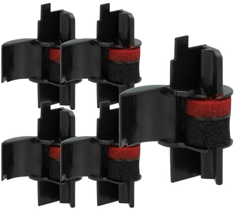 vhbw 5x Ink Roller Black compatible with Olivetti Summa CPD-440, CPD-430, CPD435 Cash Register, Calculator