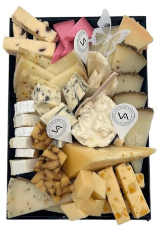 Tabla de Quesos Semanal | Selección Gourmet Artesanal de 900gr de queso cortado | Variedad de Quesos Curados y Semicurados | Perfecto para Degustar en Eventos, Aperitivos y Maridajes