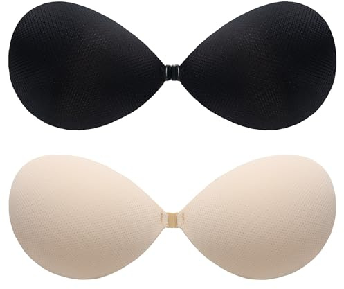 BALIWELL Klebe-BH Push-Up, trägerloser, rückseitiger Hebe-BH für Damen, C Cup