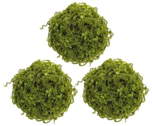IMIKEYA 3pcs Hanging Artificial Topiary Plant Balls Small Flocked Faux Greenery Ceiling Decor for Nursery Mall Supermarket Indoor Hanging