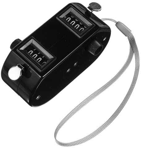 Milisten Doppio contatore palmare, contatore digitale clicker punteggio tracker per lavoro a maglia, persone, giro, pesca, baseball, golf, bambini e fidget