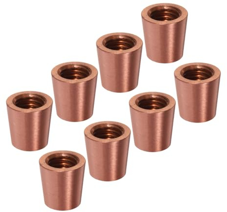 Cabilock 8pcs Brass Furniture Legs Feet for Display Tray and Table with Stable Base and Easy Maintenance, Cone-shaped Pure Brass Supports for Home Decor