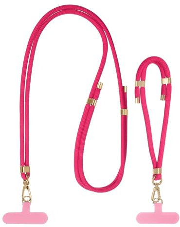 sourcing map Phone Crossbody Lanyard, Adjustable Anti-Theft Phone Patches Strap and Wristlet Strap Lanyard Kit, Neck Lanyard