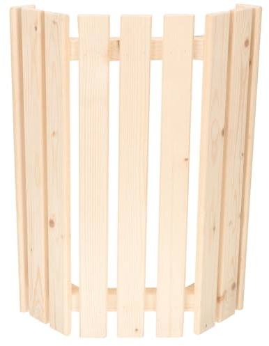 TOYANDONA Paralume in Legno di Pino Bianco per Sauna Accessorio Antideflagrante Copertura Angolare per Lampada da Soffitto Facile Installazione Resistente e Decorativo per Ambienti