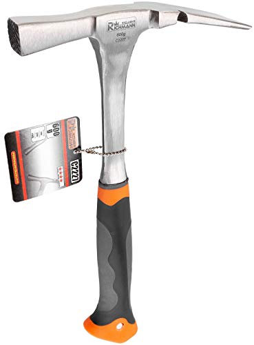 RICHMANN Martillo de albañilería resistente de 600 gr Cuerpo sólido de una sola pieza, (C2227)