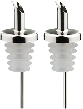 Westmark 47232280 - Beccucci per versatore, olio speciale, 2 pezzi, in PE/inox, in acciaio inox, multicolore, 6,7 x 3,2 x 2,5 cm