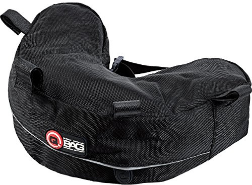 QBag Hecktasche Motorrad Motorradtasche Gepäckträgertasche für BMW R 1200 GS 04-12, spezielle Form, gepolsterte Unterseite, reflektierende Keder, Schwarz, 2,5 Liter