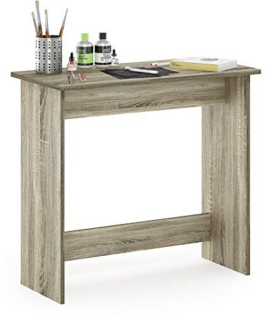 Furinno Simplistic Computer Desk, Study Desk, Writing Desk, Sonoma Oak, 39.1 (D) x 79.5 (W) x 75.7 (H) cm