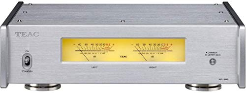 Teac HiFi Verstärker der Klasse D (schaltbar, 3 Ausgabemodi, Schutzschaltung, Aluminiumgehäuße, Ringkerntransformator), Silber AP-505-S one Size