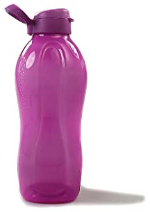 Tupperware Eco Sport Trinkflasche 2 Liter lila mit Halter 38417