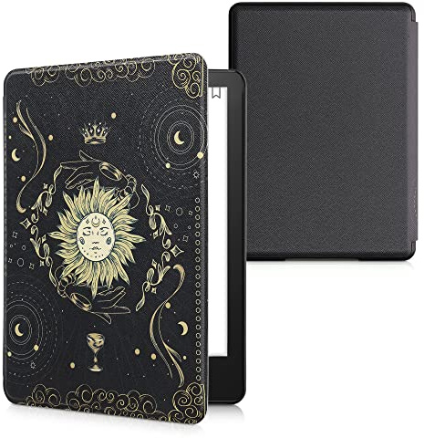 kwmobile Klapphülle kompatibel mit Amazon Kindle Paperwhite 11. Generation 2021 Hülle - Flipcase für Kindle Paperwhite Hülle mit Magnetverschluss - Tarot Karten