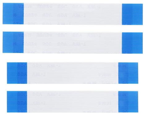 OTOTEC 4PCS Flex Ribbon Cables Compatible with Sony PS5 Console 16 Pin Gamepad Touchpad L1 L2 R1 R2 Flex Cable Replacement Video Games Accessories