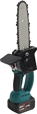 awolsrgiop Motosierra con batería, 120 W, 8 pulgadas, mini motosierra eléctrica, con batería, potente sierra eléctrica, motosierra portátil, motosierra eléctrica, sierra de árbol