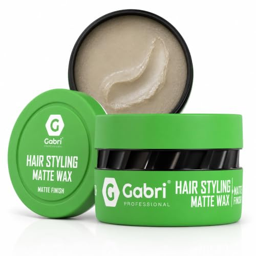 Gabri Hair Styling Wax 150 ml | Haarstylingwachs | Haargelwachs | Edge Control | Maximale Kontrolle und lange Haltbarkeit | Haarwachs für Männer und Frauen (Matte Finish, 150 ml (1er Pack))