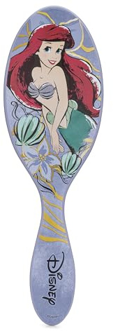 WetBrush Original Detangler Hair Brush with Ultra Soft Intelliflex Bristles to Gently Separate Knots With Ease, Wet Brush Detangler Is Gentle on Hair, Disney Elegant Princess, Ariel