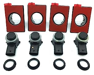 LAUEY 4 Stück Parksensor mit Dichtungsringhalterung, passend for Golf 5 6 MK6 7 MK7, passend for Jetta 5 6, passend for Passat CC 34D 919 275 A (Color : Champagne)
