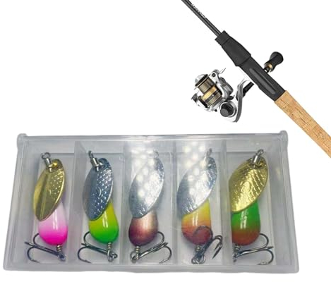 demaxiyad Spinner-Köder zum,Bass-Spinner-Köder,Spinner für Barschköder- - Angelköder-Set Spinnerbaits, Angelköder mit Aufbewahrungsbox, Angelzubehör