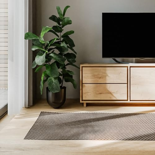 benuta Basic In- & Outdoor Matta Lou - Svart 70x200 cm - Väderbeständig UV - Multifunktion balkong, terrass, trädgård - Kök, vardagsrum - Robust lättskött