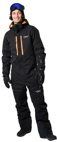 Swedemount St Anton Combinaison de Ski pour Homme Imperméable 8000mm avec Capuche Amovible et Technologie STX