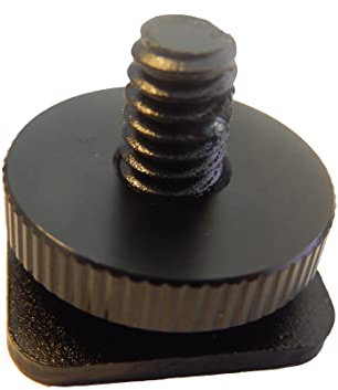 vhbw 1/4 Inch Tripod Screw with Hot Shoe Rail Compatible with Casio SC-30 Camera SLR Camera DSLR, 18 mm Black, Metal